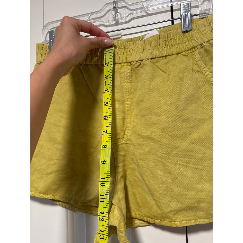 Zara Women's Olive Green High Rise Elastic Waist Shorts Size S NWT - Picture 4 of 9